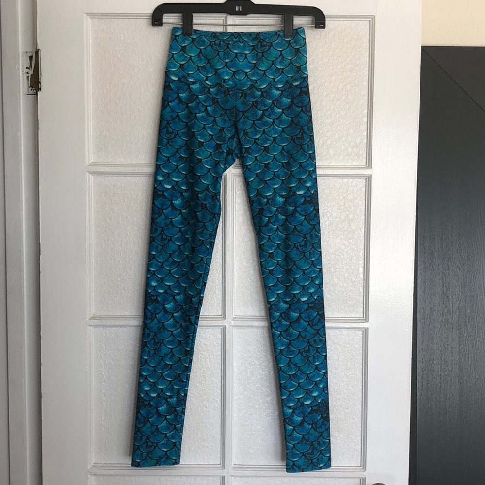 Goldsheep blue mermaid leggings yoga pants S